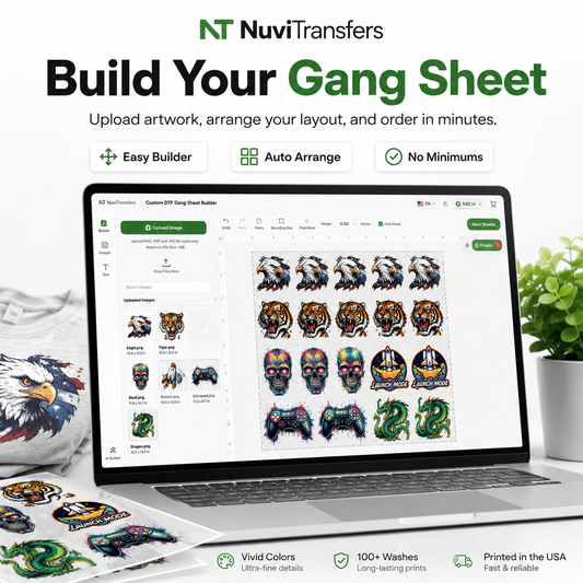 Custom DTF Gang Sheet Builder